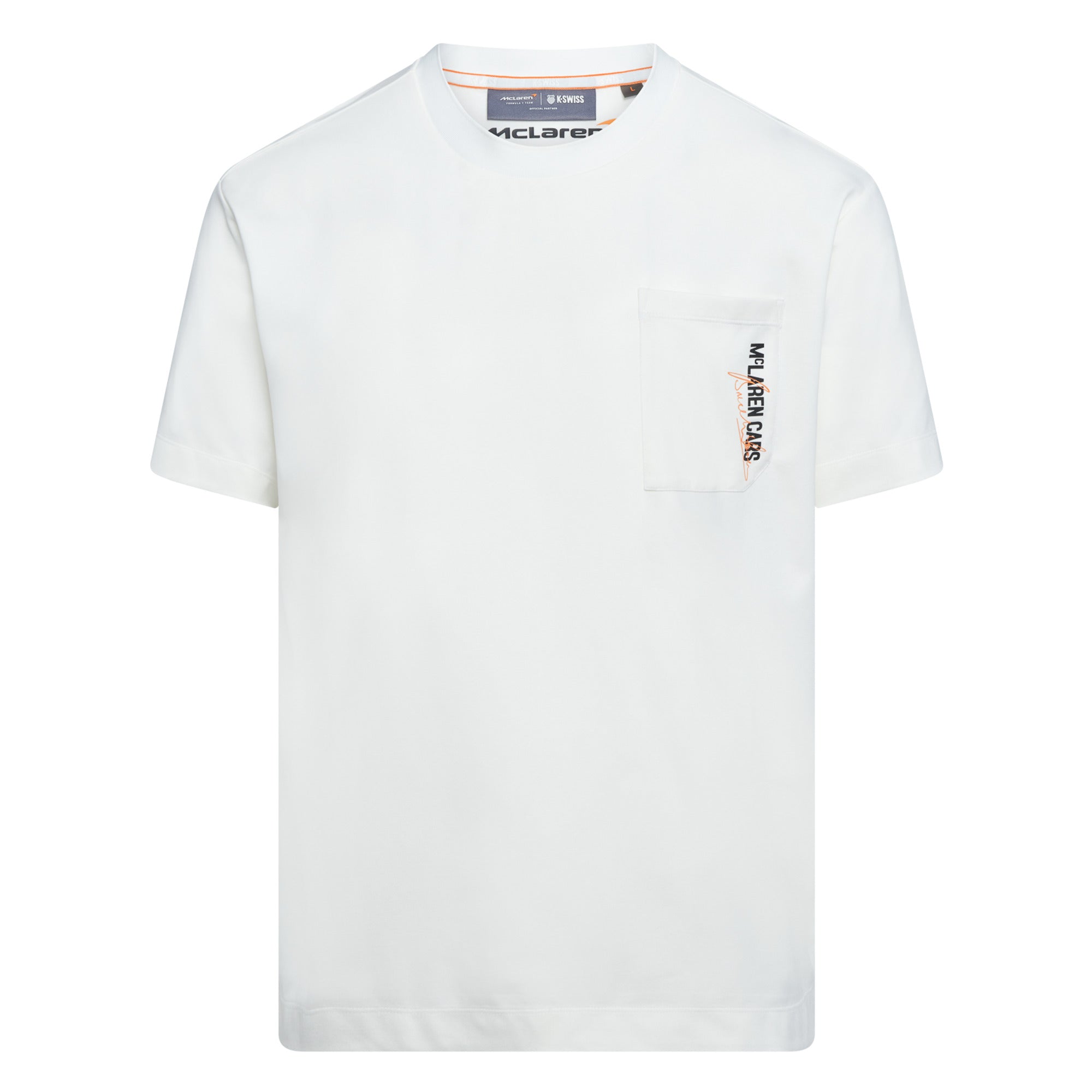 109355-156 | MCLAREN CARS POCKET TEE | WHITE