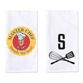 2 Piece Custom Photo Dish Towel Set for the Gourmet Cook