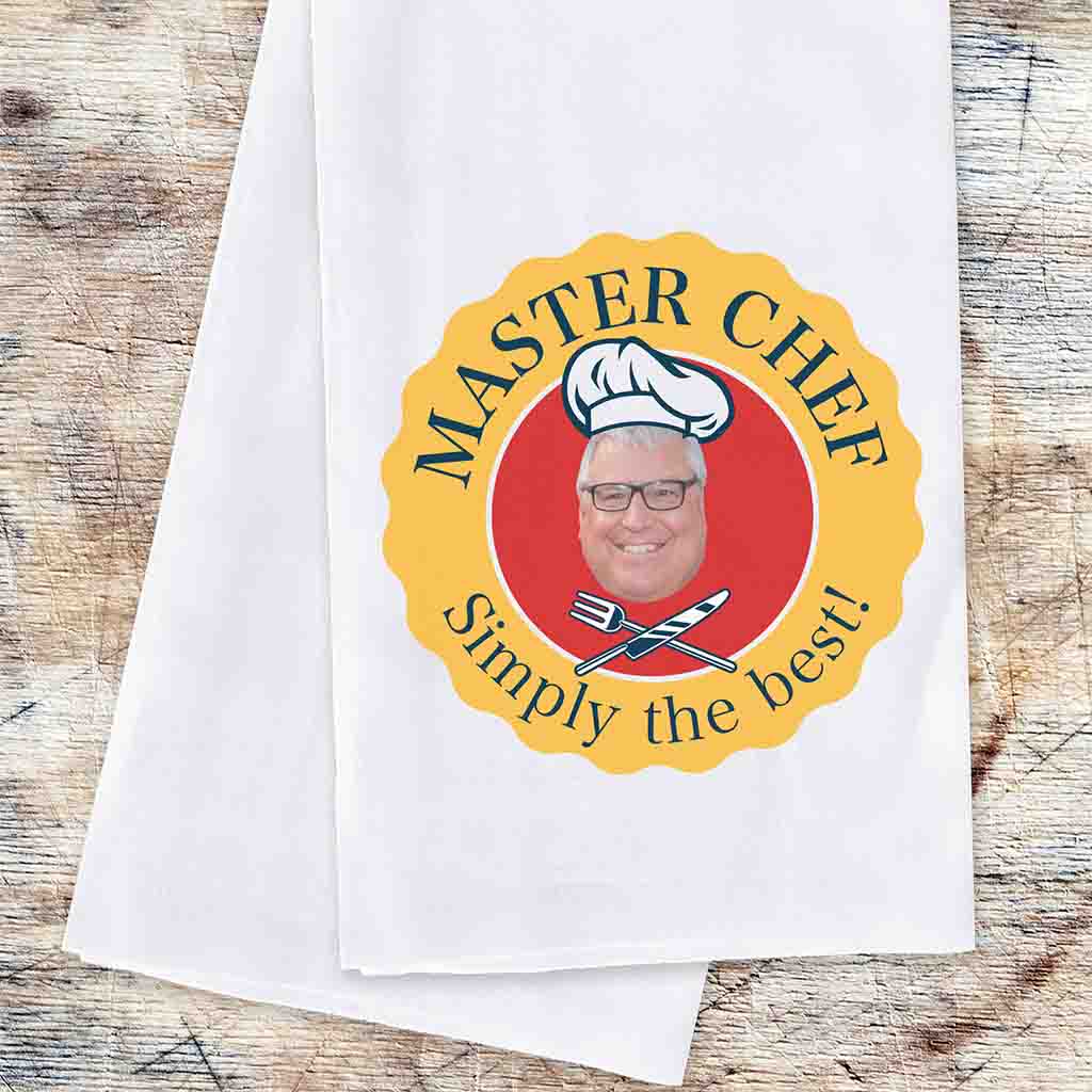 2 Piece Custom Photo Dish Towel Set for the Gourmet Cook