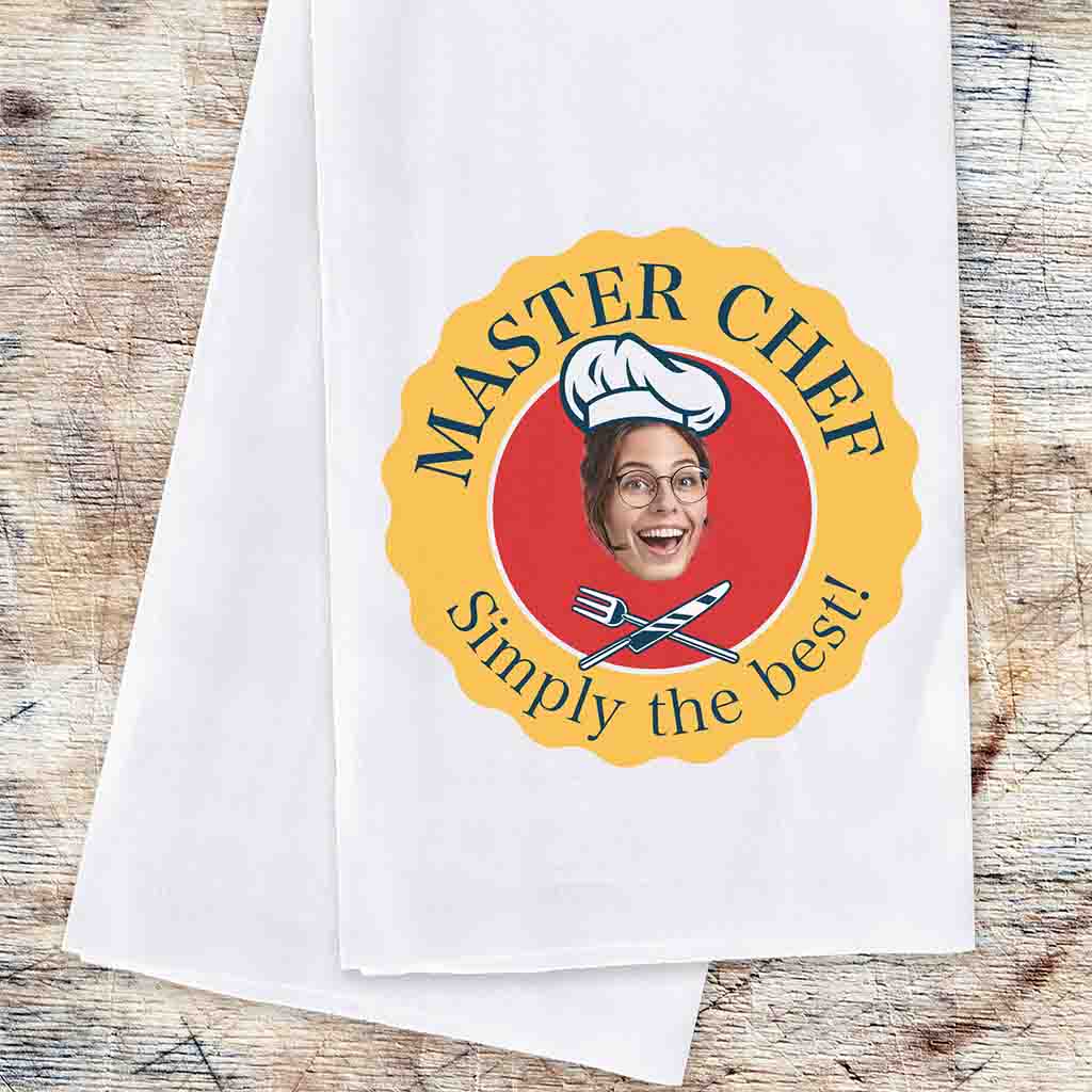 2 Piece Custom Photo Dish Towel Set for the Gourmet Cook