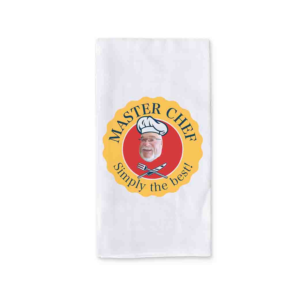 2 Piece Custom Photo Dish Towel Set for the Gourmet Cook