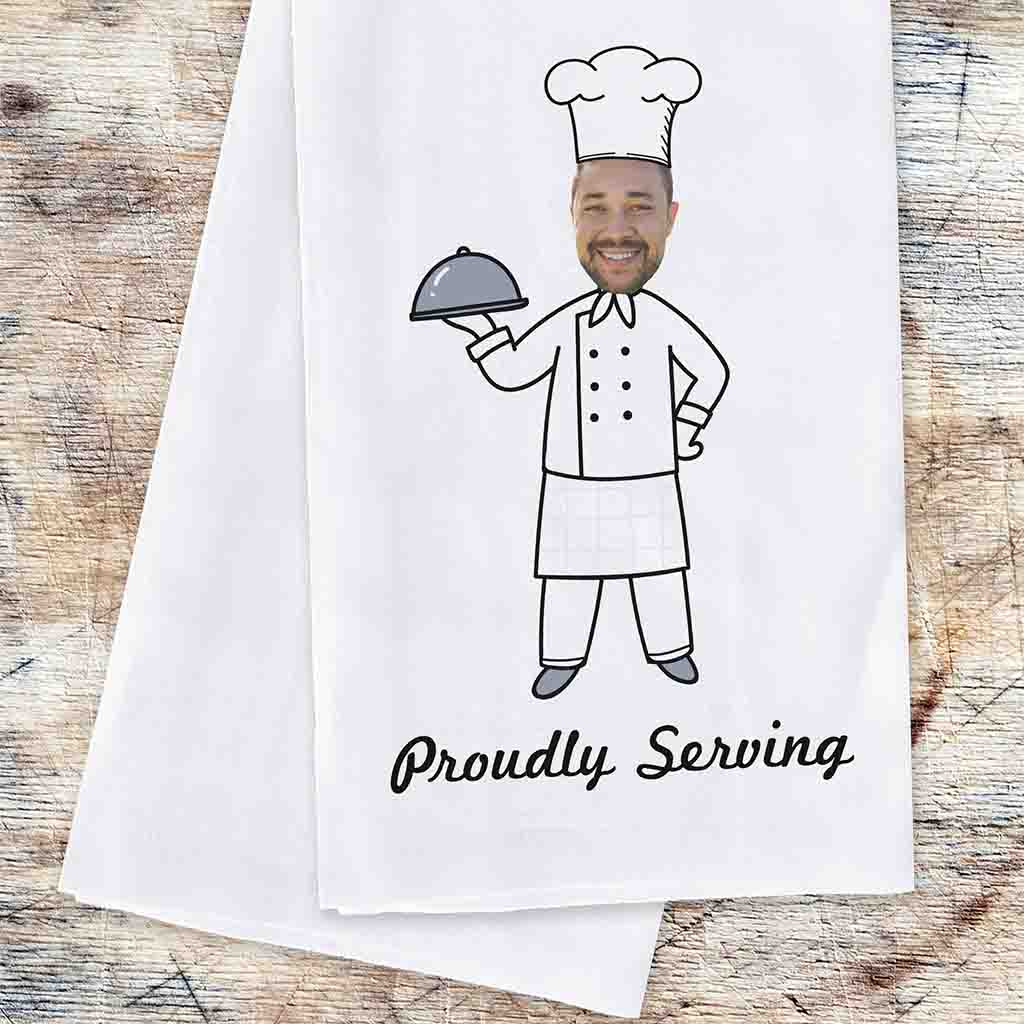 2 Piece Personalized Kitchen Towel Set for the Cook