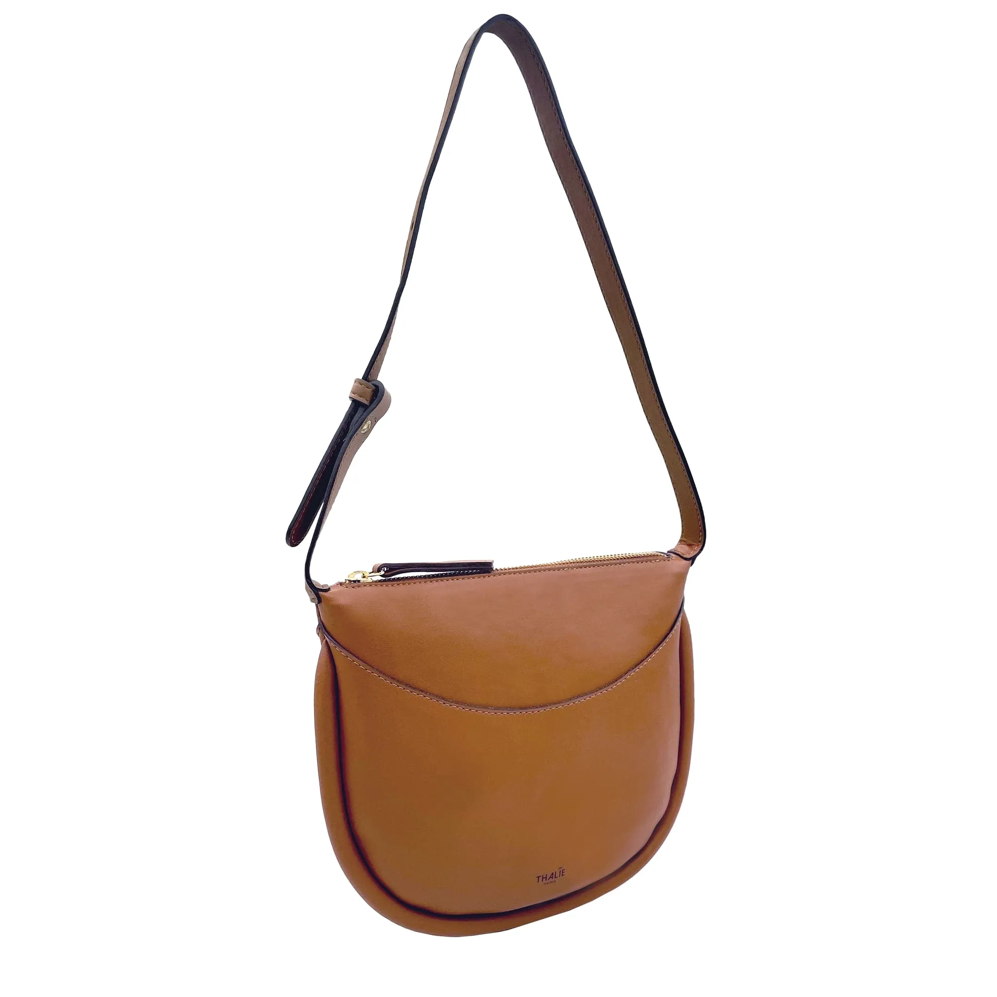 Adele Desserto Cactus Leather Vegan Shoulder Bag | Brown