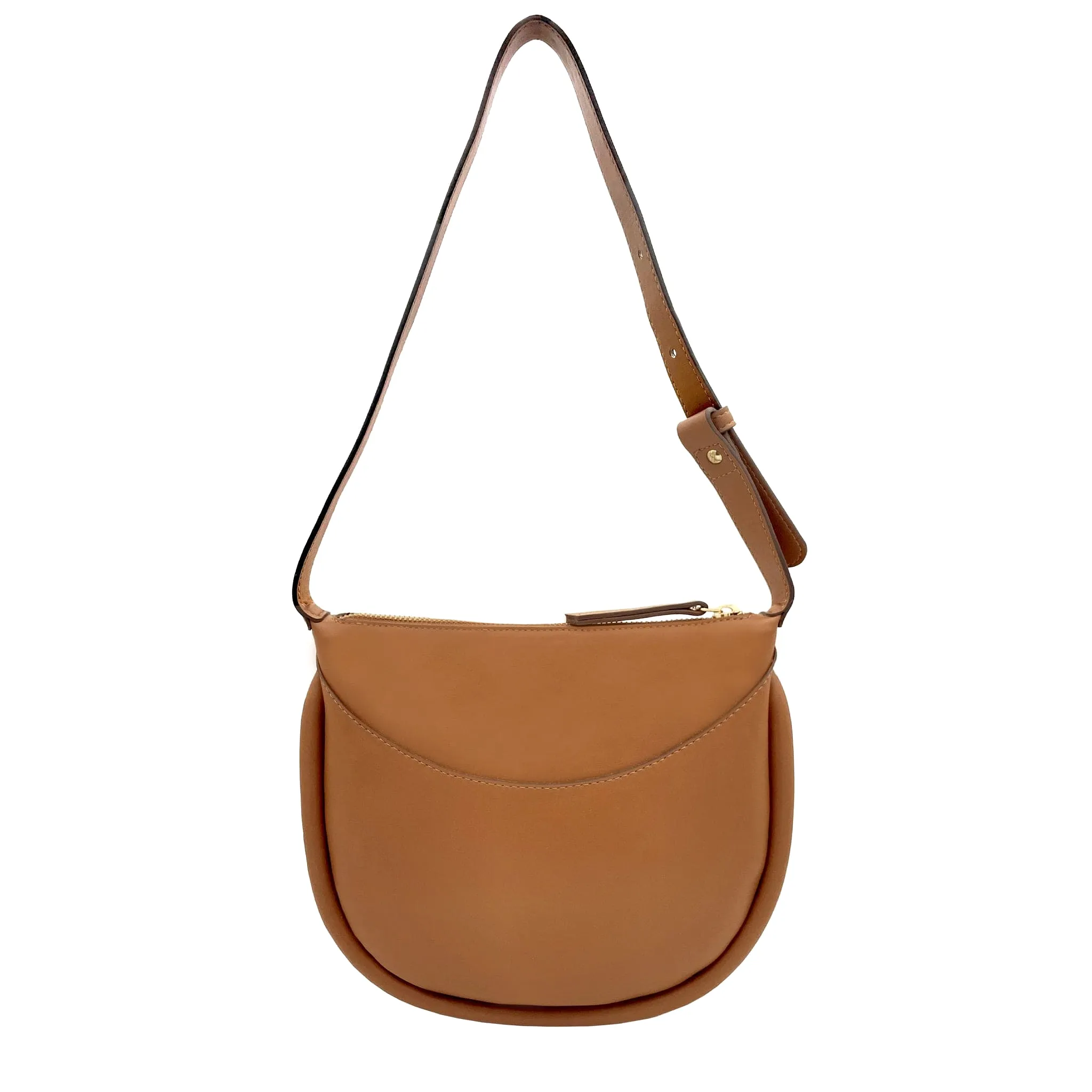 Adele Desserto Cactus Leather Vegan Shoulder Bag | Brown