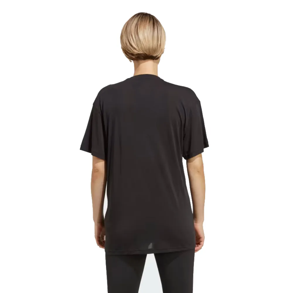 Adidas Women's Aeroready Train Essentials Nursing Maternity Tee(Black/White)