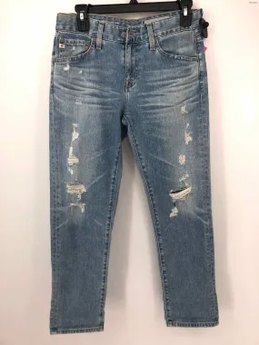 ADRIANO GOLDSCHMIED Blue Denim Mid Rise - Straight Leg Size 25 (XS) Jeans