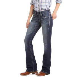 Ariat Womens Real Mid Rise Denim Jeans