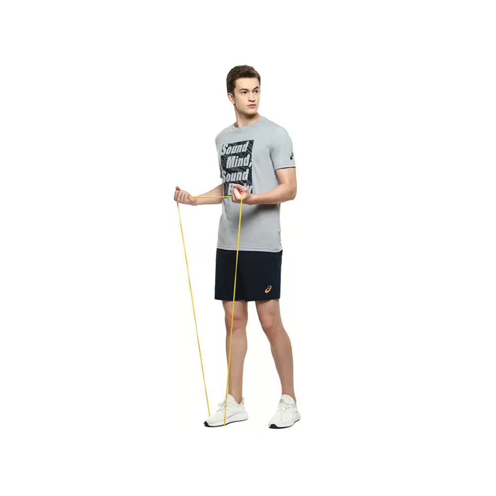 ASICS Men's Heather Graphic Short Sleeve Top (Sheet Rock Heather)