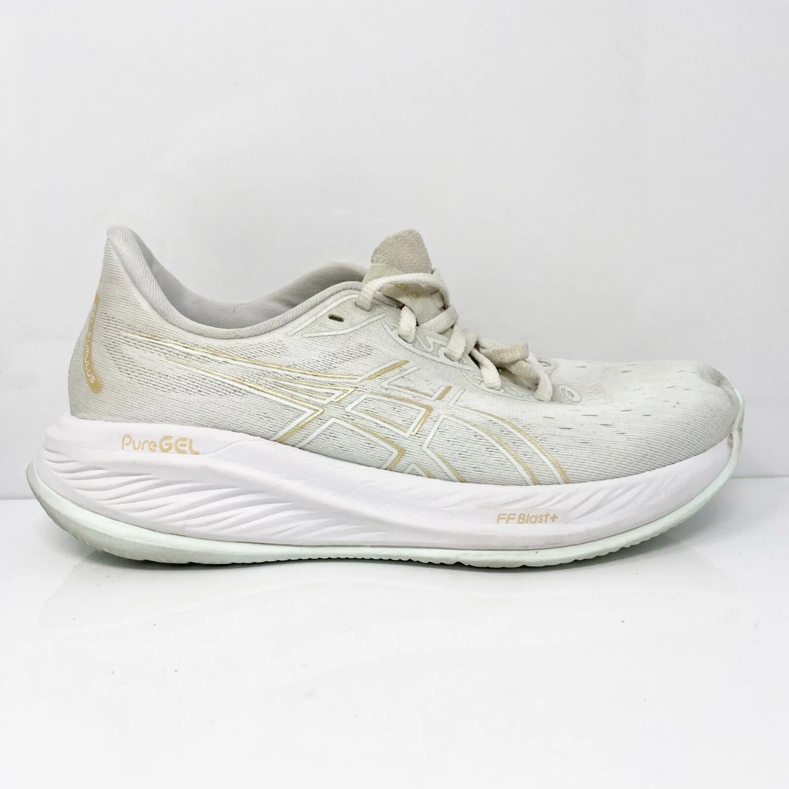 Asics Womens Gel Cumulus 26 1012B599 White Running Shoes Sneakers Size 8