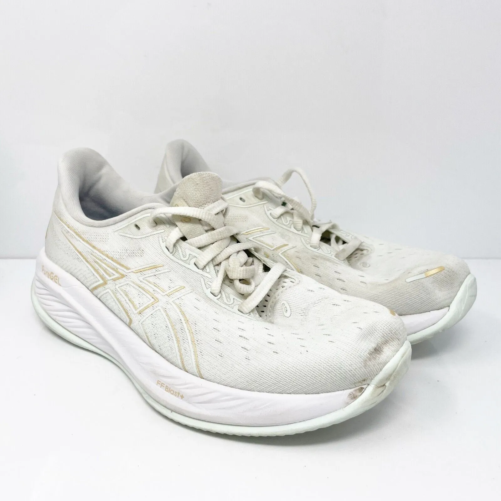 Asics Womens Gel Cumulus 26 1012B599 White Running Shoes Sneakers Size 8