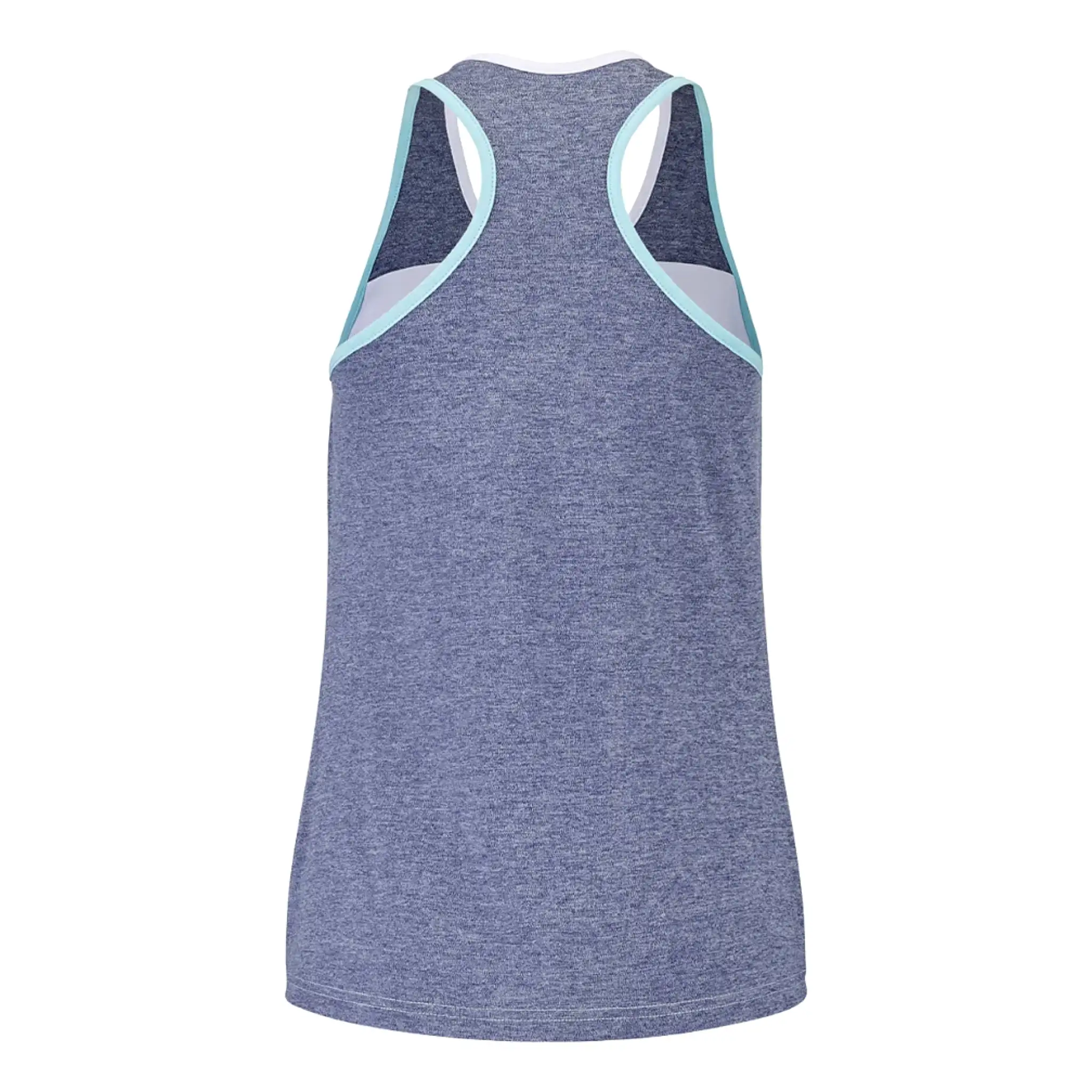 Babolat Women's Play Tank Top [White/Heather Blue]