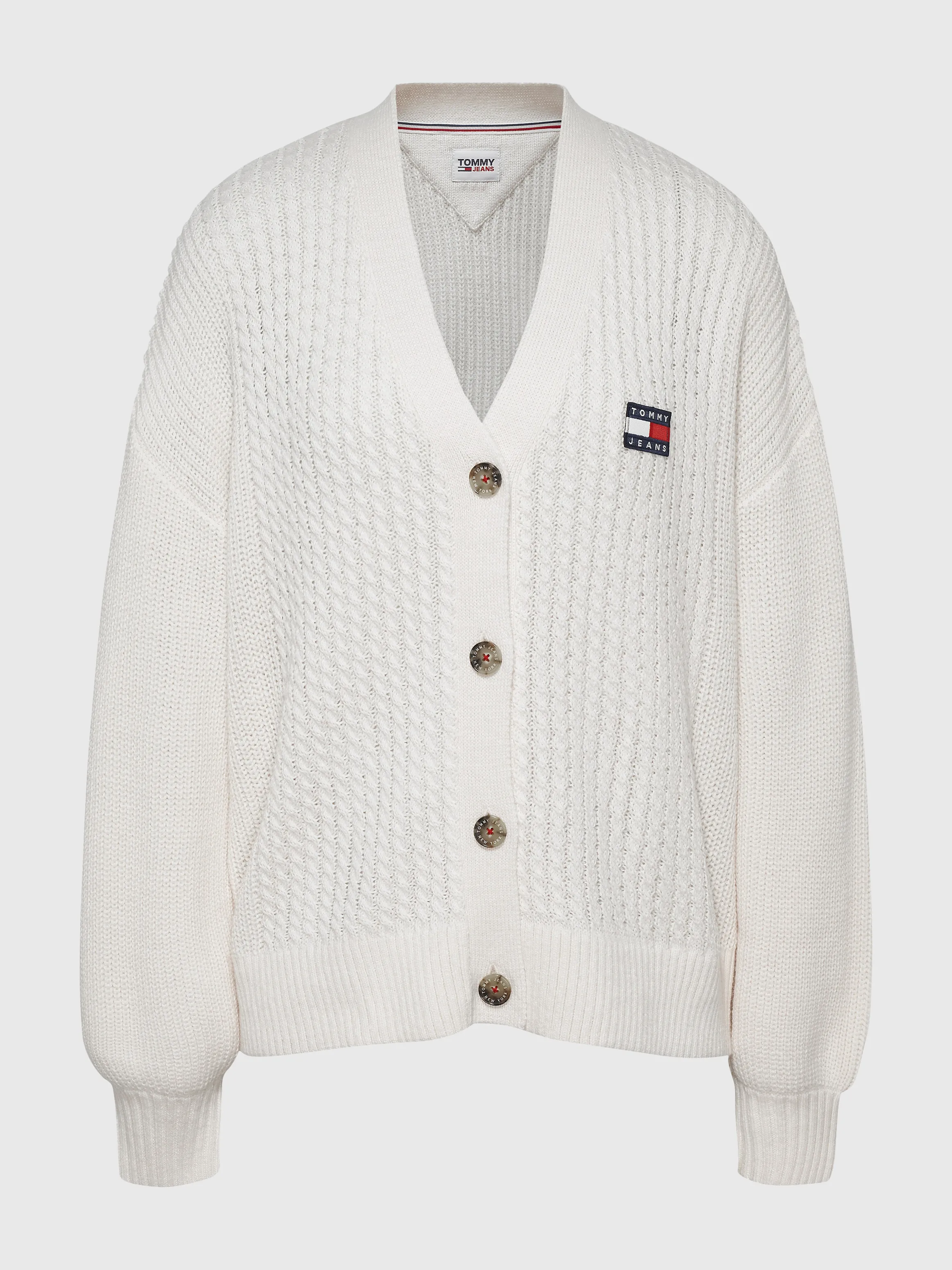 Badge Mixed Knit Cardigan | Sweatshirts & Hoodies | Tommy Jeans