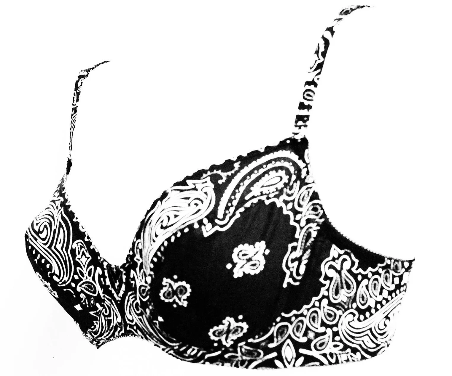 Bandanna Print Underwired Cotton Bra