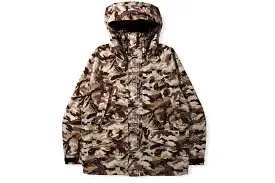 BAPE X OVO WOODLAND CAMO SNOWBOARD JACKET BEIGE