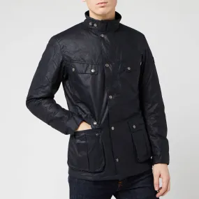 Barbour International Men's Duke Wax Jacket - Navy - S | Coggles