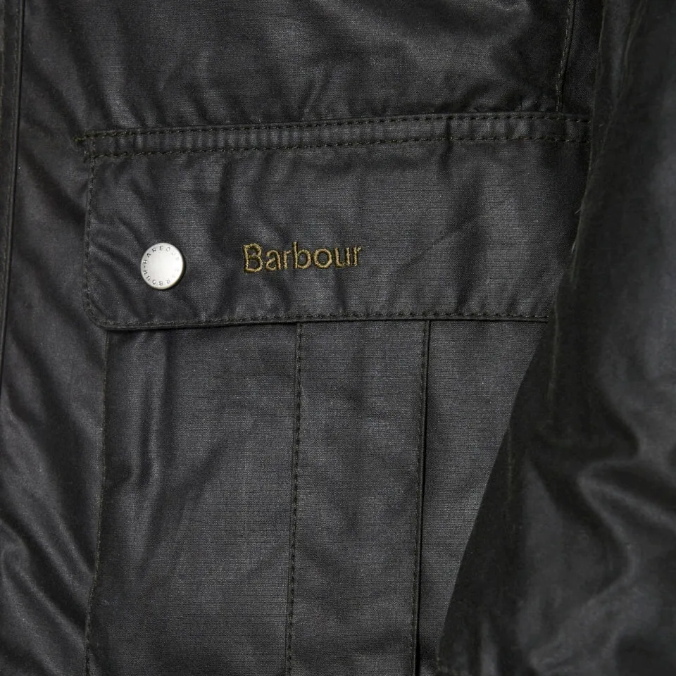 Barbour International Men's Duke Wax Jacket - Navy - S | Coggles