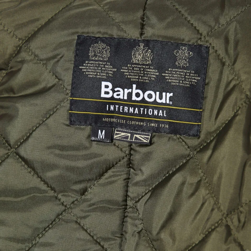 Barbour International Men's Duke Wax Jacket - Navy - S | Coggles