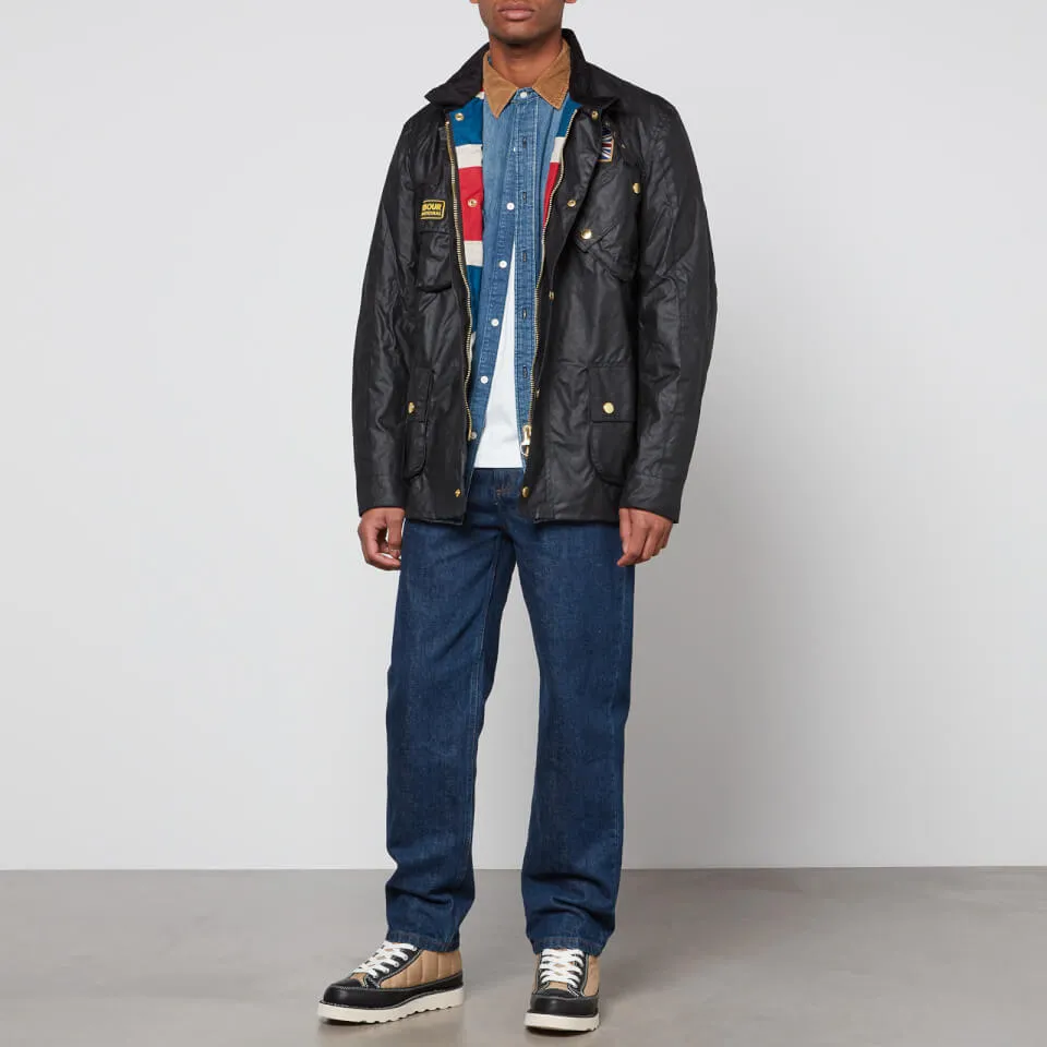 Barbour International Men's Union Jack International Jacket - Black - S | Coggles