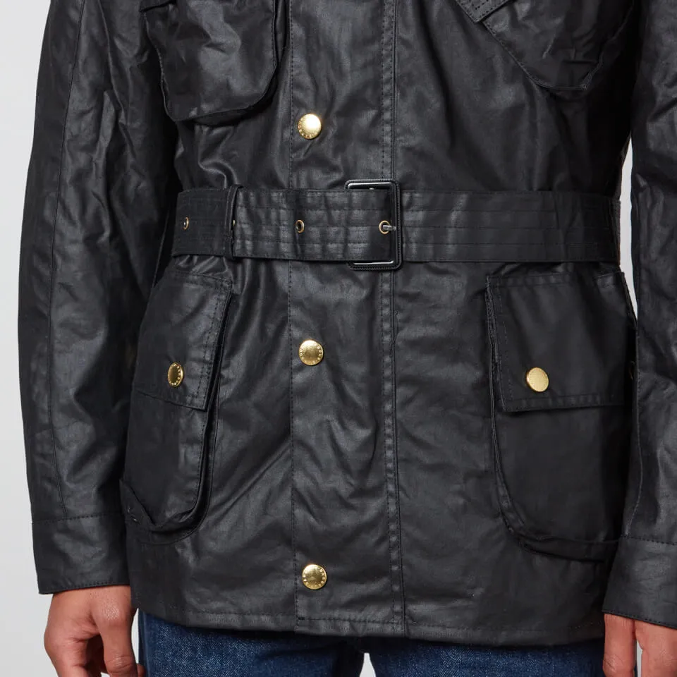 Barbour International Men's Union Jack International Jacket - Black - S | Coggles