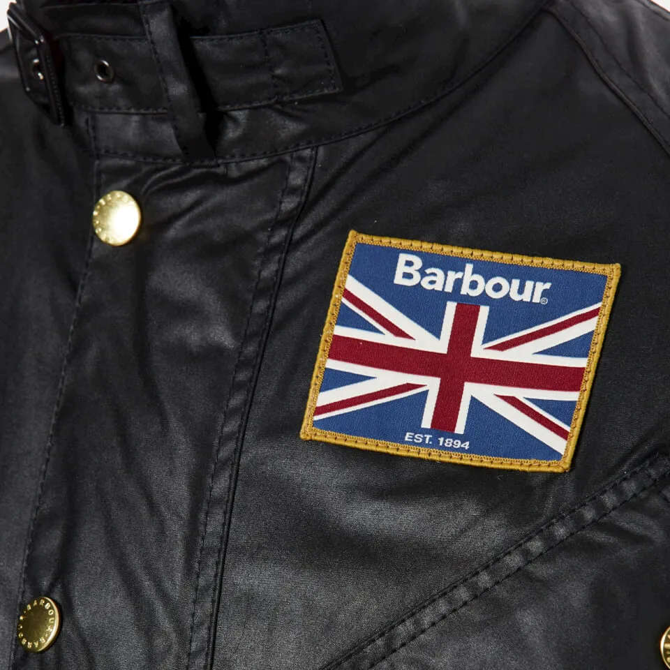 Barbour International Men's Union Jack International Jacket - Black - S | Coggles