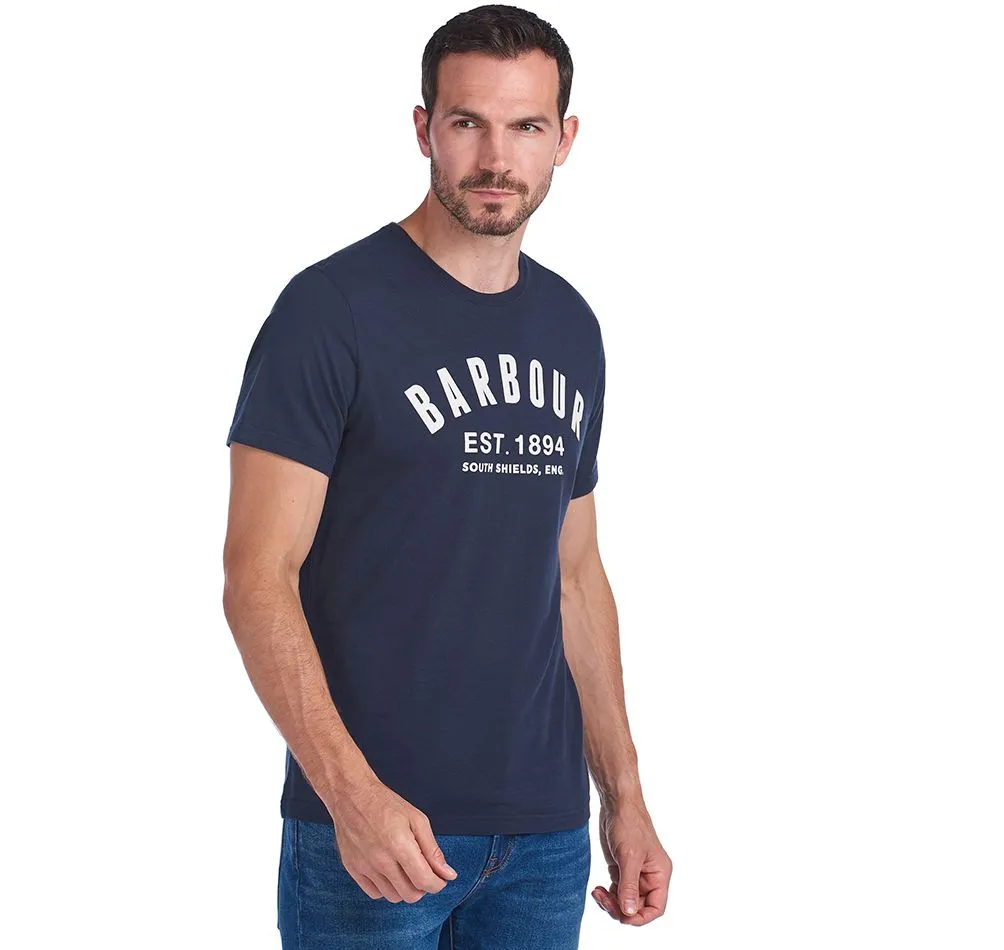 Barbour Men's Ridge Logo T-Shirt - Short Sleeved