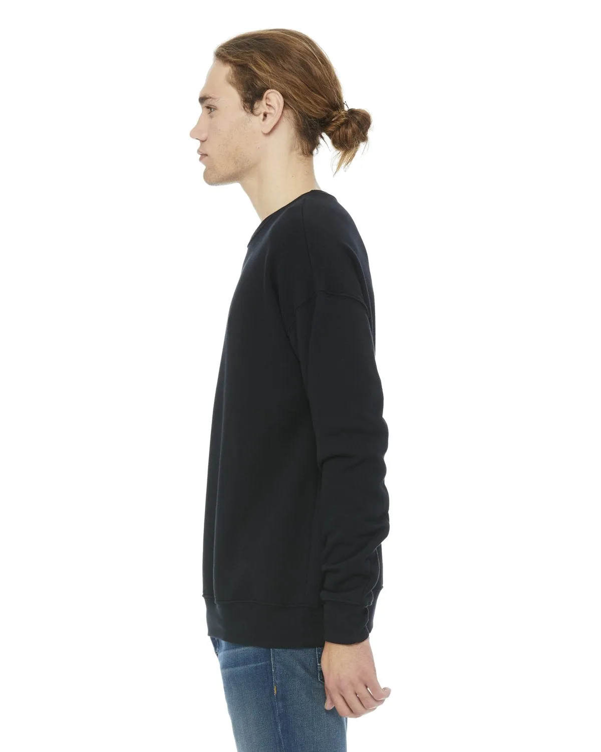 Bella + Canvas Unisex Drop Shoulder Fleece 3945 Black