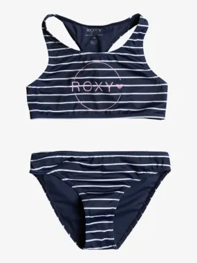 Bico Basic Stripe - Crop Top Two-Piece Bikini Set for Girls 6-16