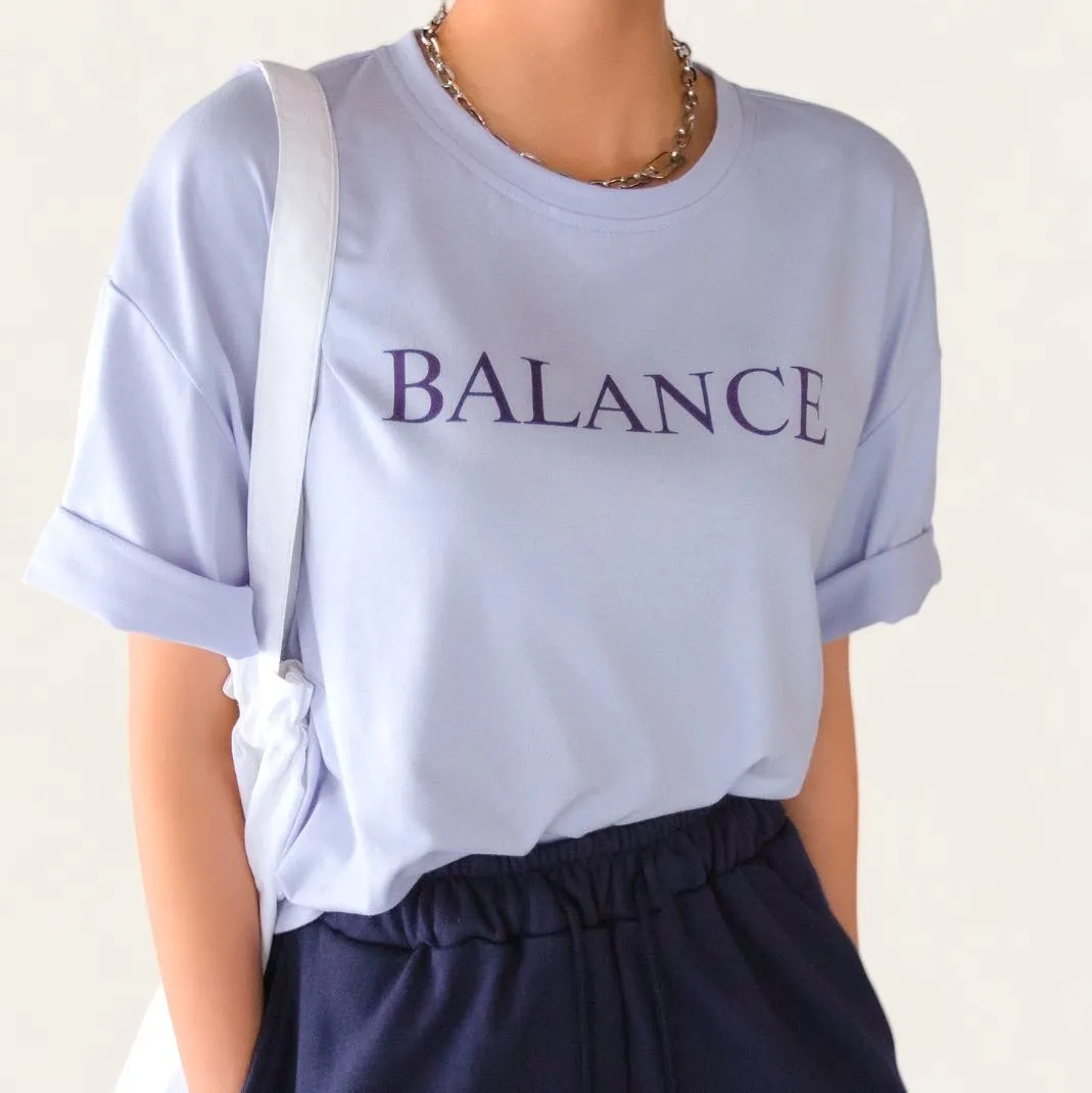 BLK Balance Printed Drop Shoulder Loose Tee Top