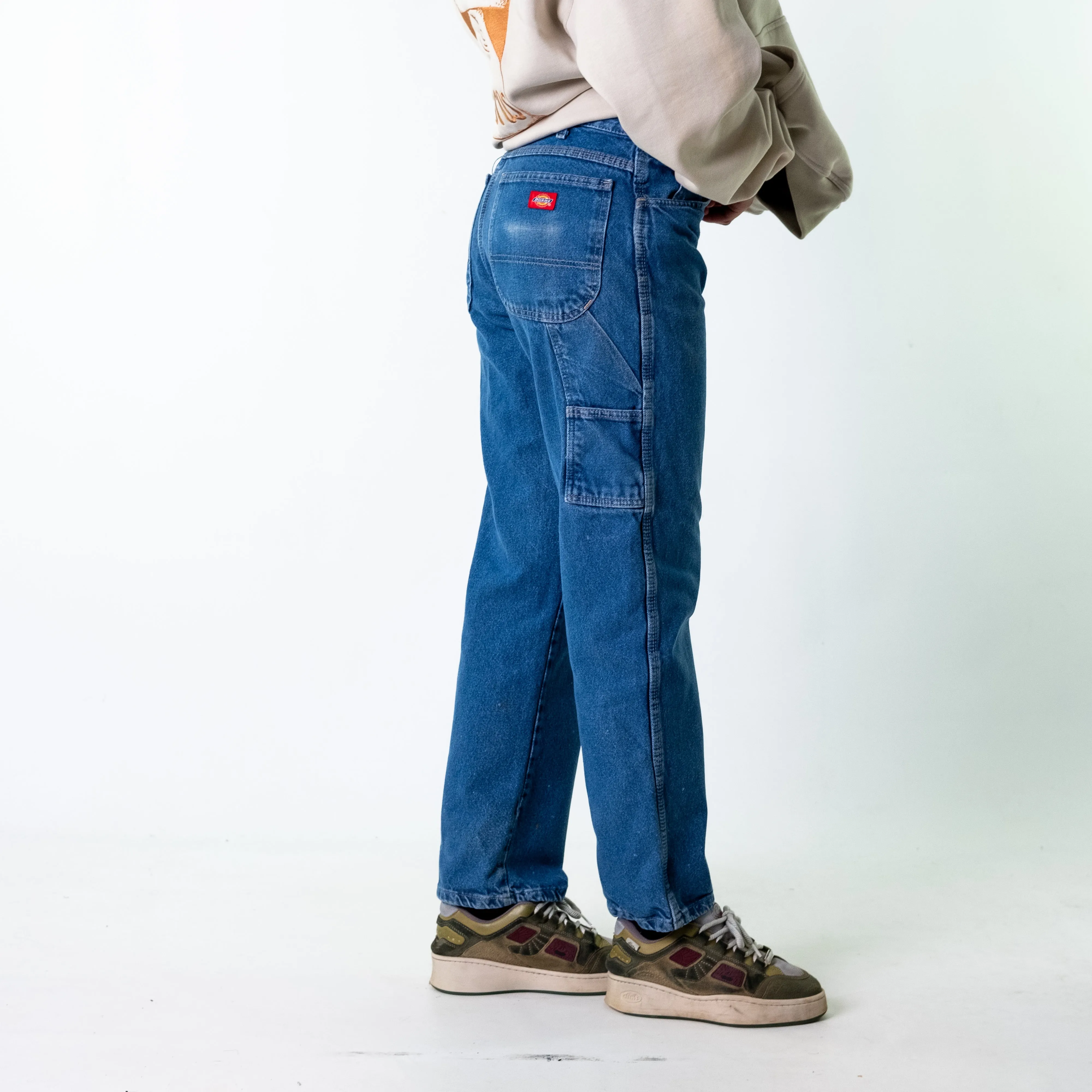 Blue Denim 90s Dickies  Cargo Skater Trousers Pants Jeans (32x31)