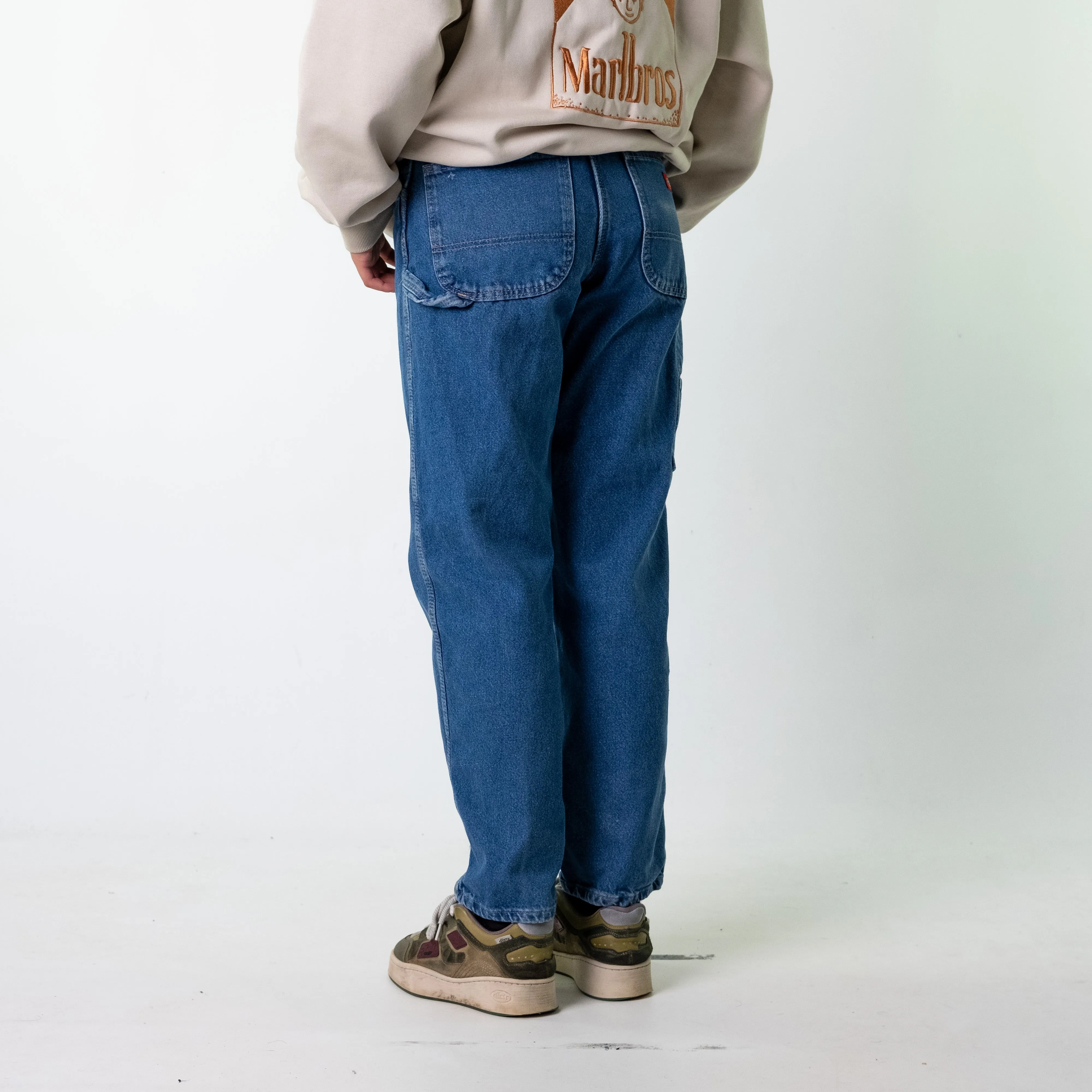 Blue Denim 90s Dickies  Cargo Skater Trousers Pants Jeans (32x31)