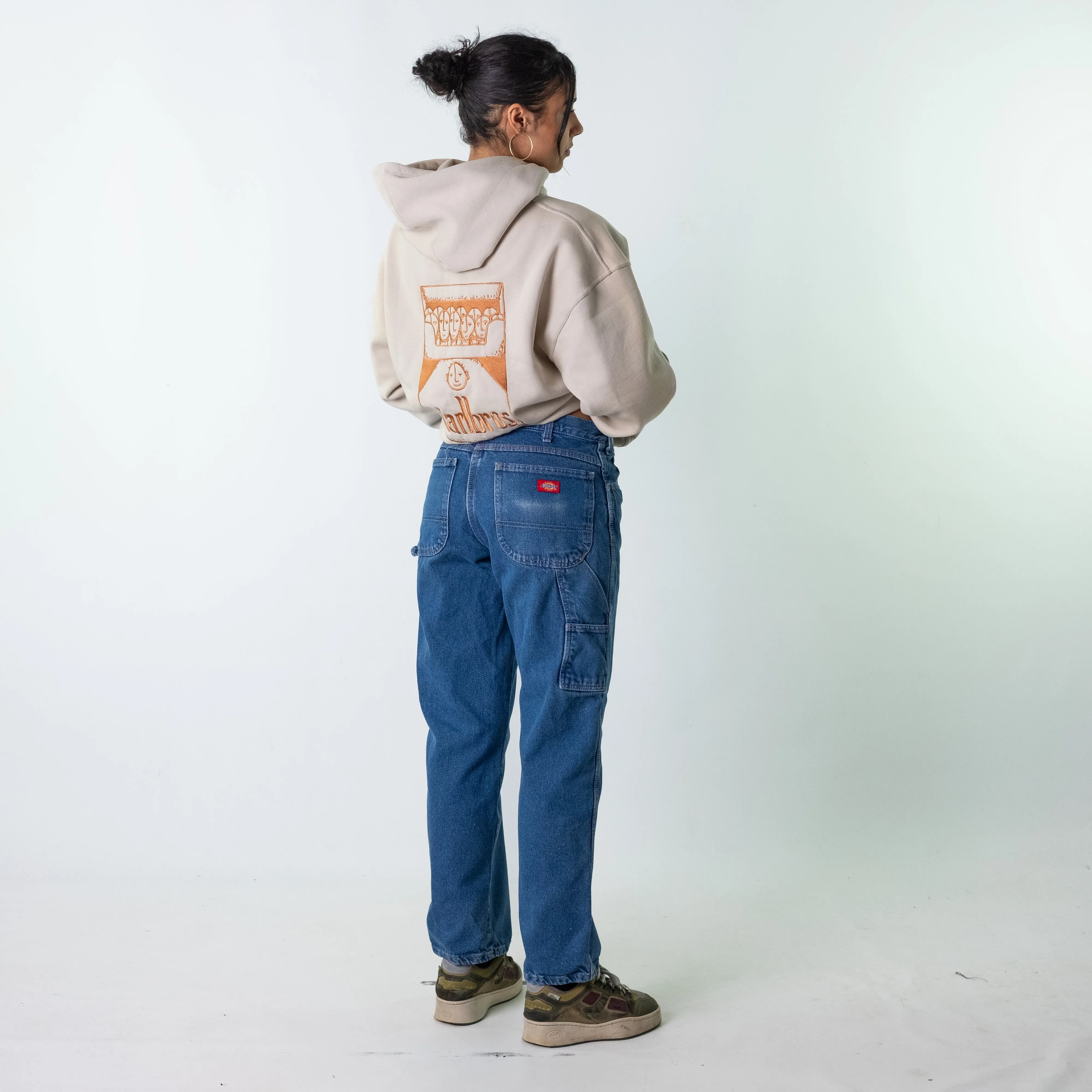 Blue Denim 90s Dickies  Cargo Skater Trousers Pants Jeans (32x31)