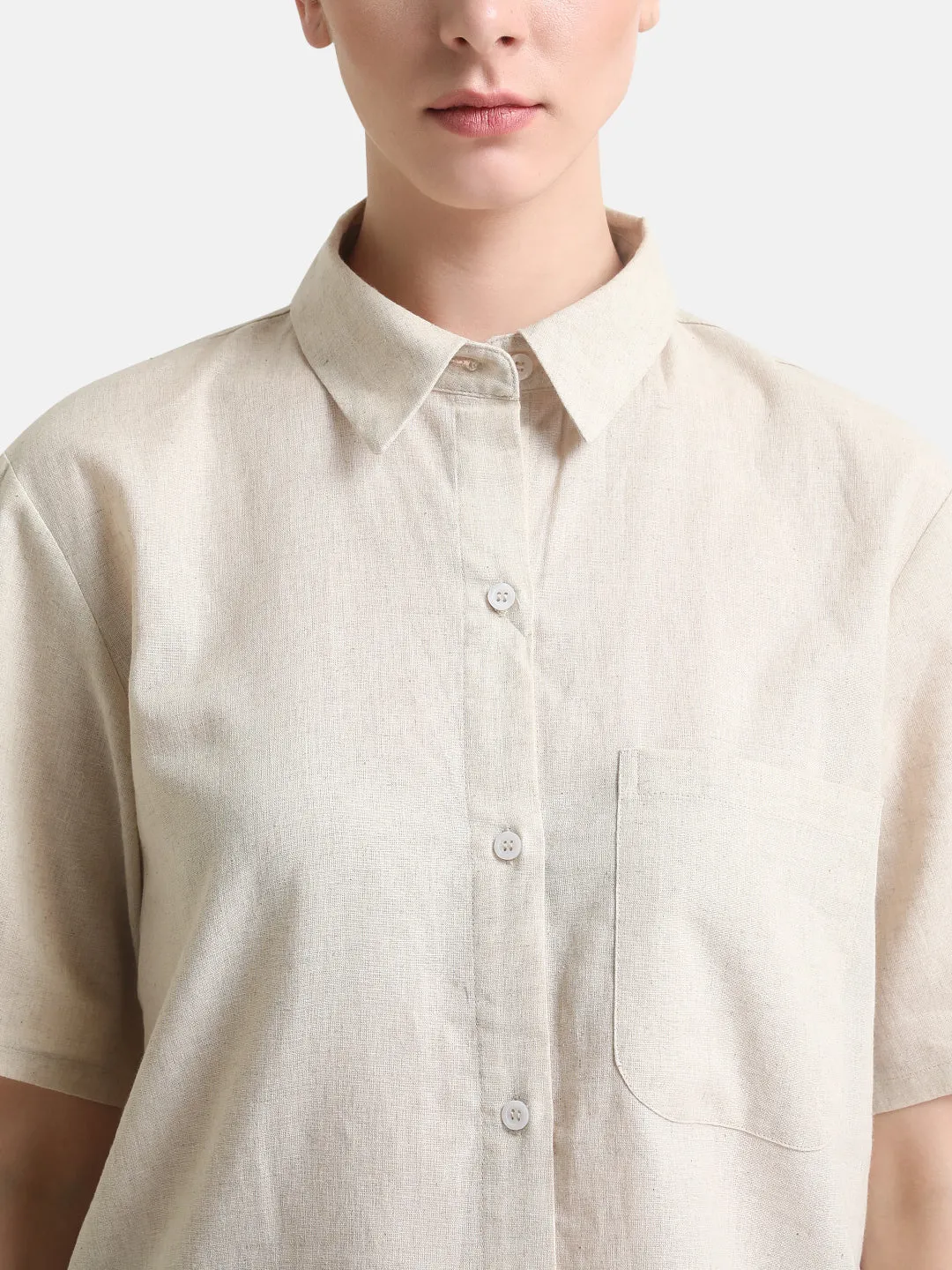 Boxy Fit Short Sleeves Shirt