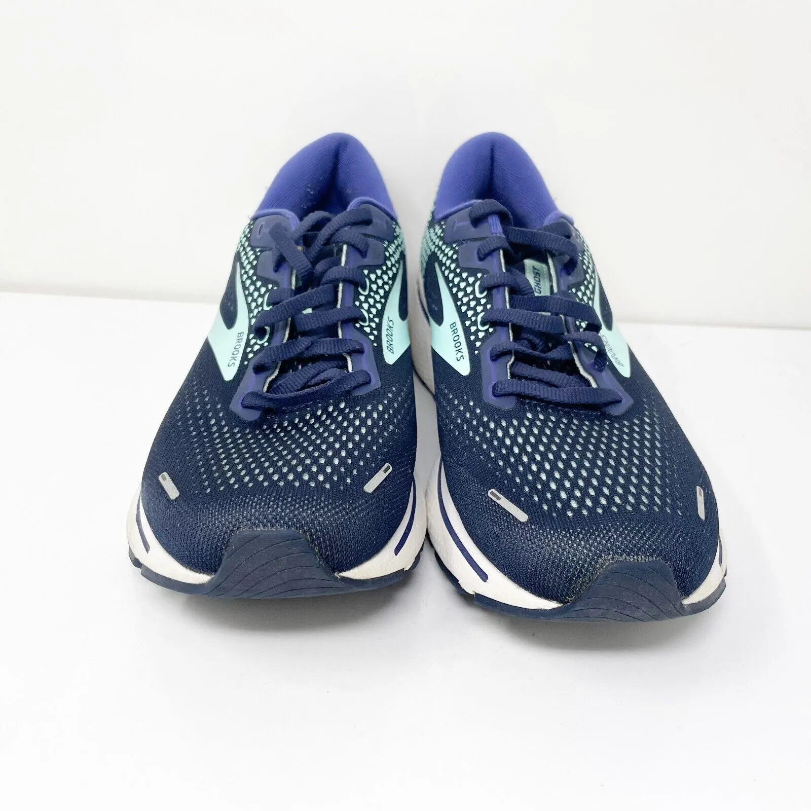 Brooks Womens Ghost 14 1203561B446 Blue Running Shoes Sneakers Size 11.5 B