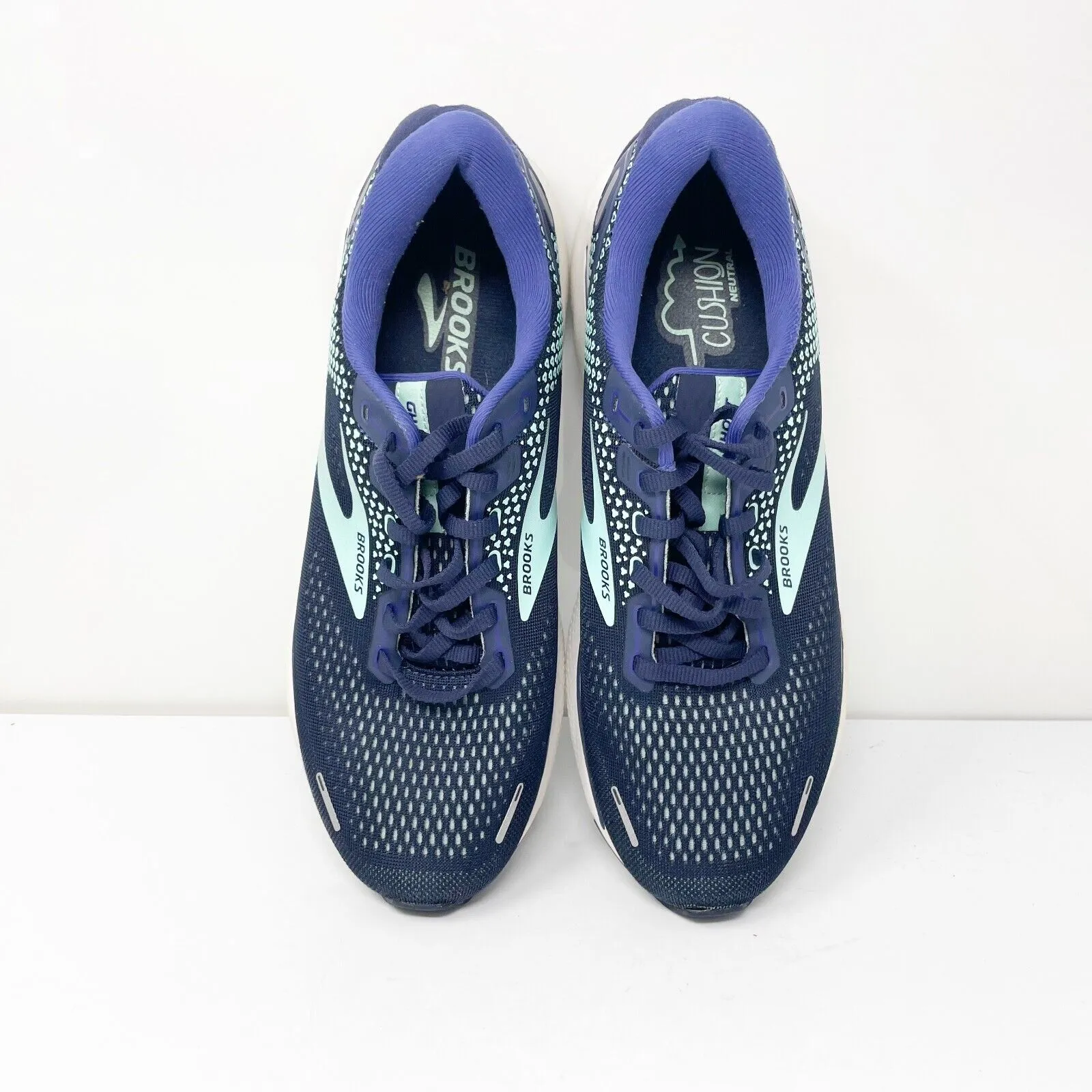 Brooks Womens Ghost 14 1203561B446 Blue Running Shoes Sneakers Size 11.5 B