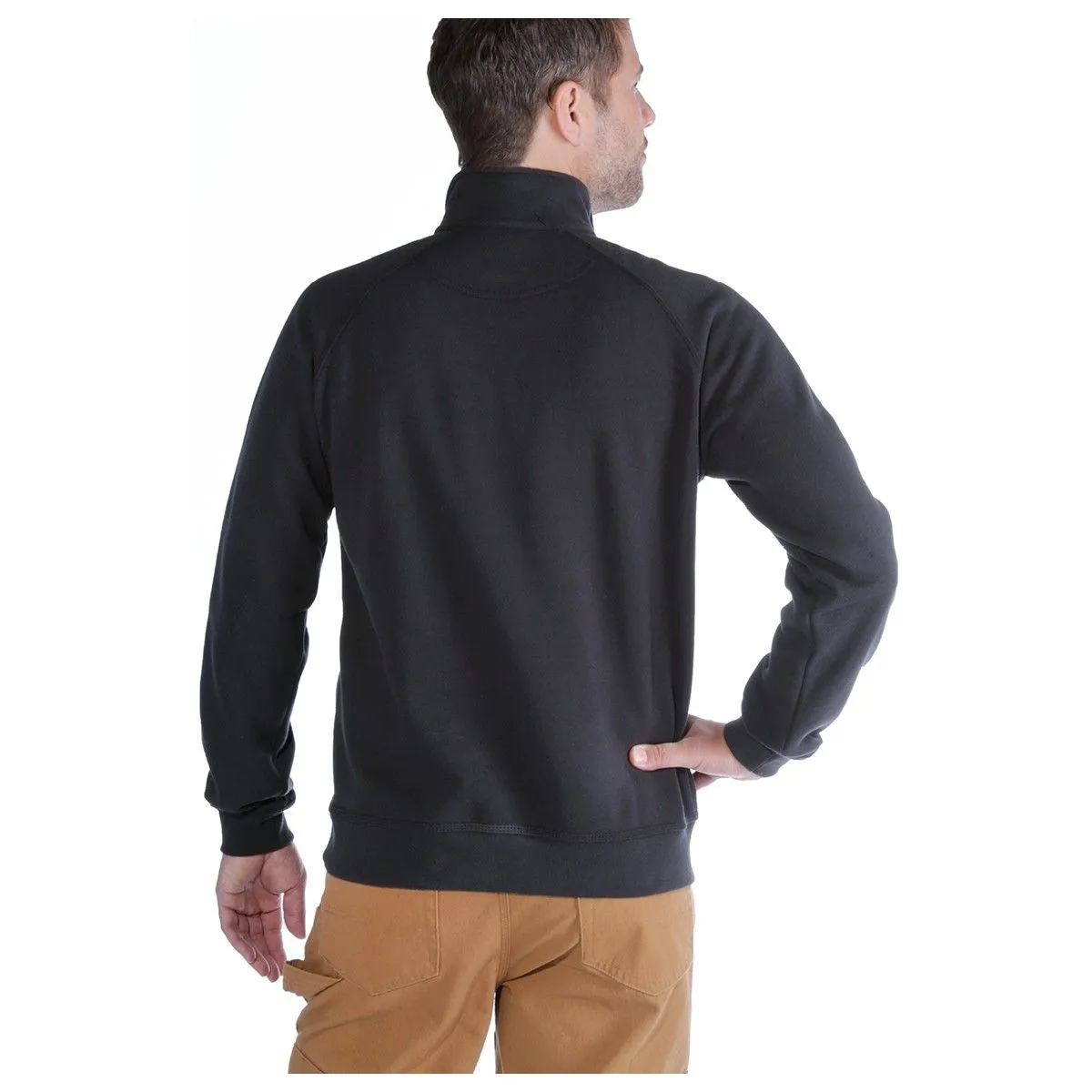 Carhartt K503 Midweight Quarter Zip Mock Neck Sweatshirt - Black