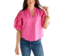 Caryn Lawn Anna Top - Pink