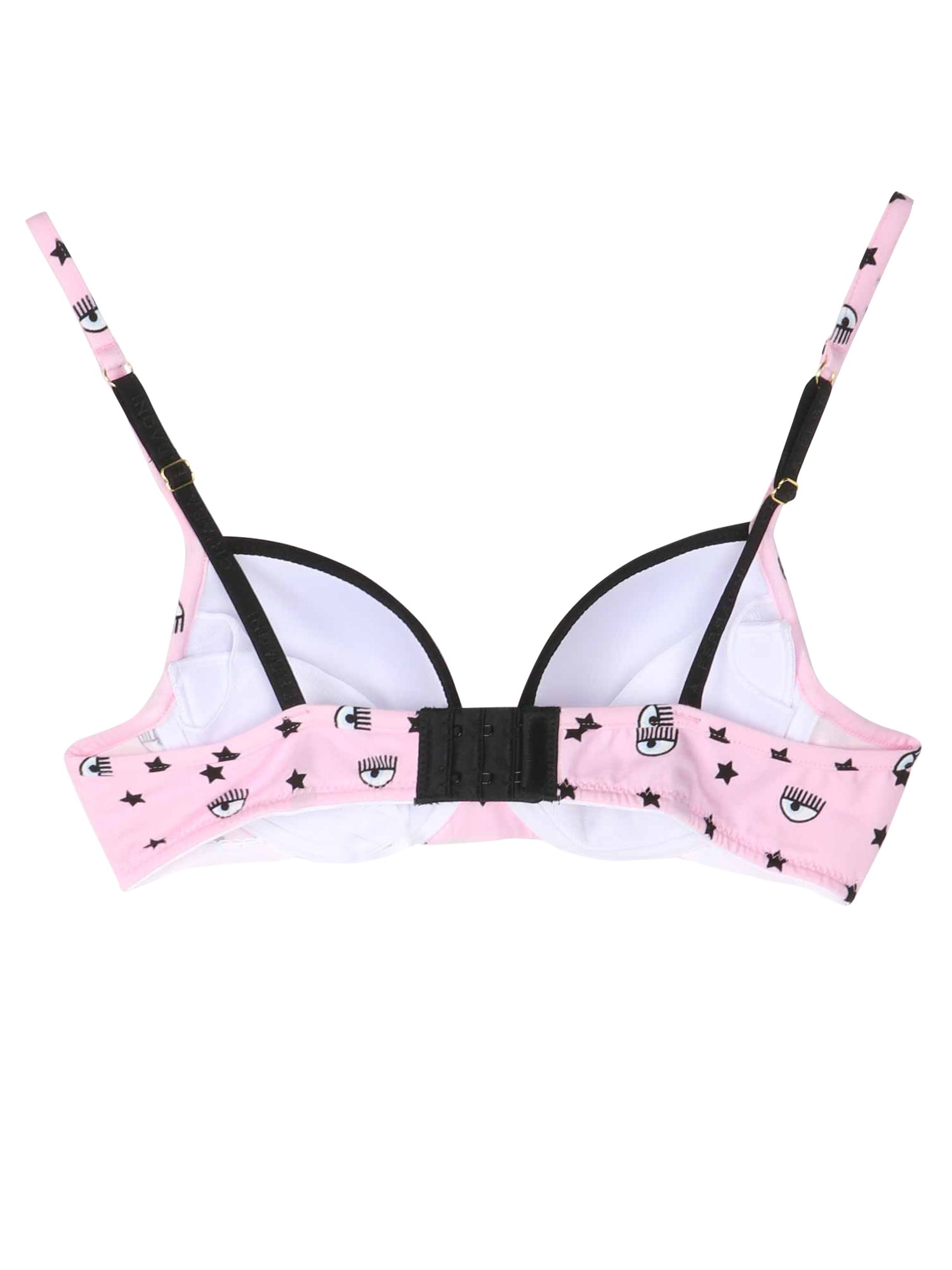 CHIARA FERRAGNI    COTTON PUSH UP BRA WITH ALL OVER EYESTAR PRINT