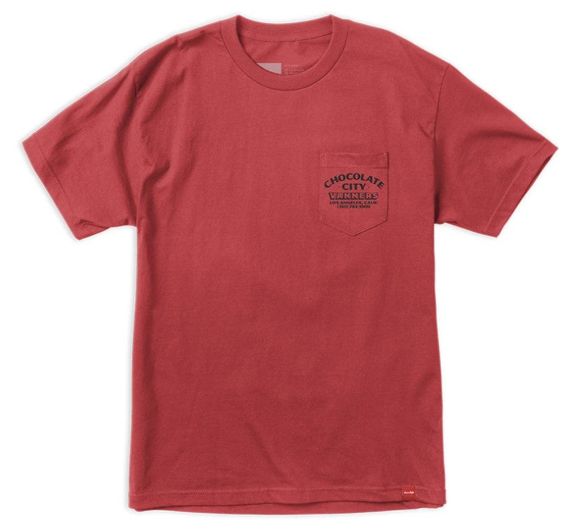 Chocolate Vanner Pocket Tee / Red