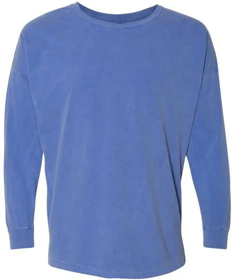 Comfort Colors Garment-Dyed Drop-Shoulder Long Sleeve T-Shirt