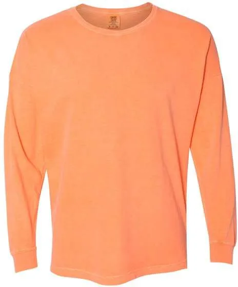 Comfort Colors Garment-Dyed Drop-Shoulder Long Sleeve T-Shirt