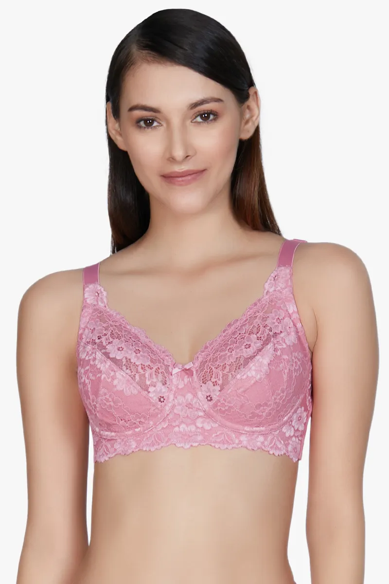 Cotton Lace Support Non-Wired Bra