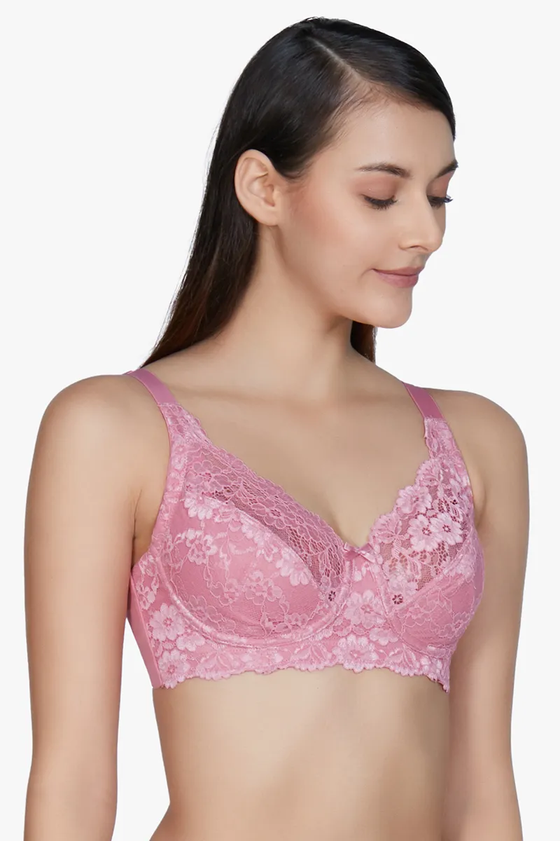 Cotton Lace Support Non-Wired Bra