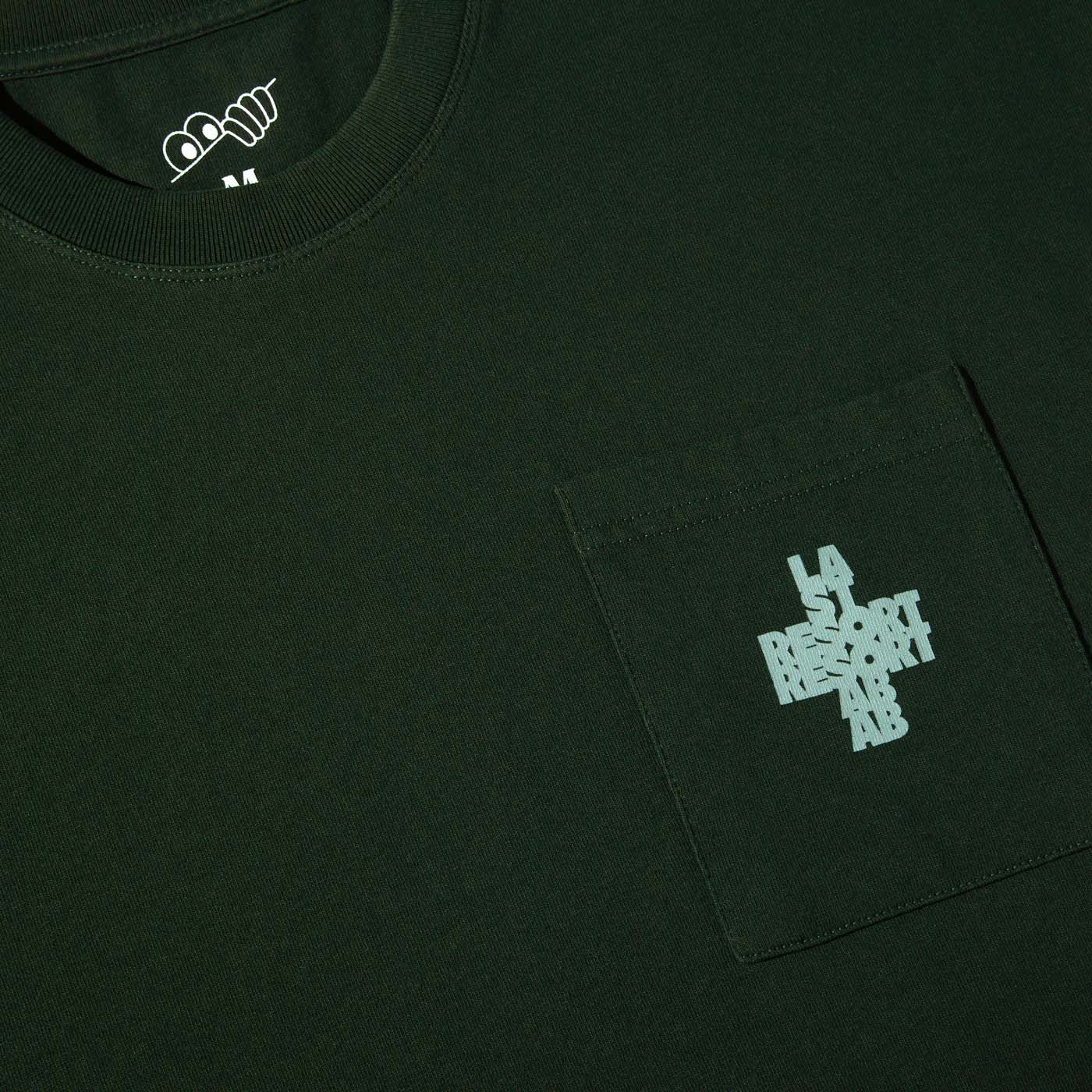 Cross Pocket Tee (Washed Green)