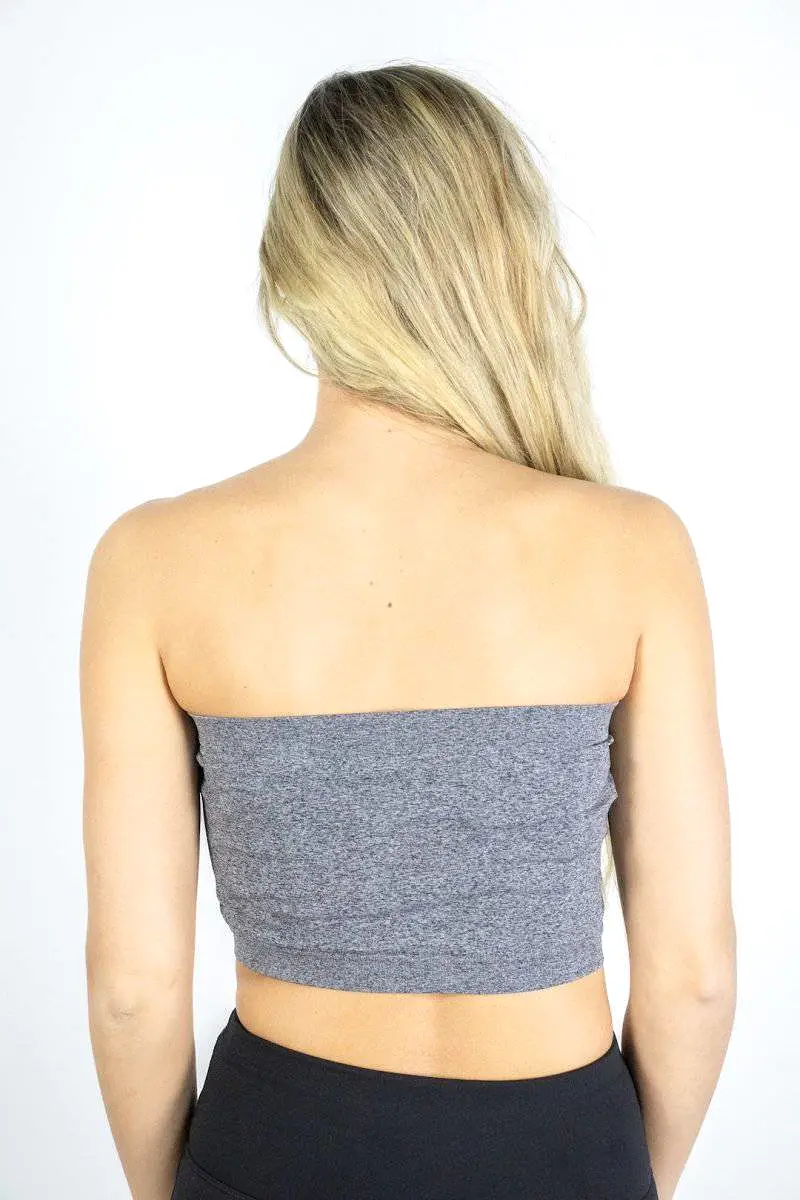 Dark Heather Grey Bandeau