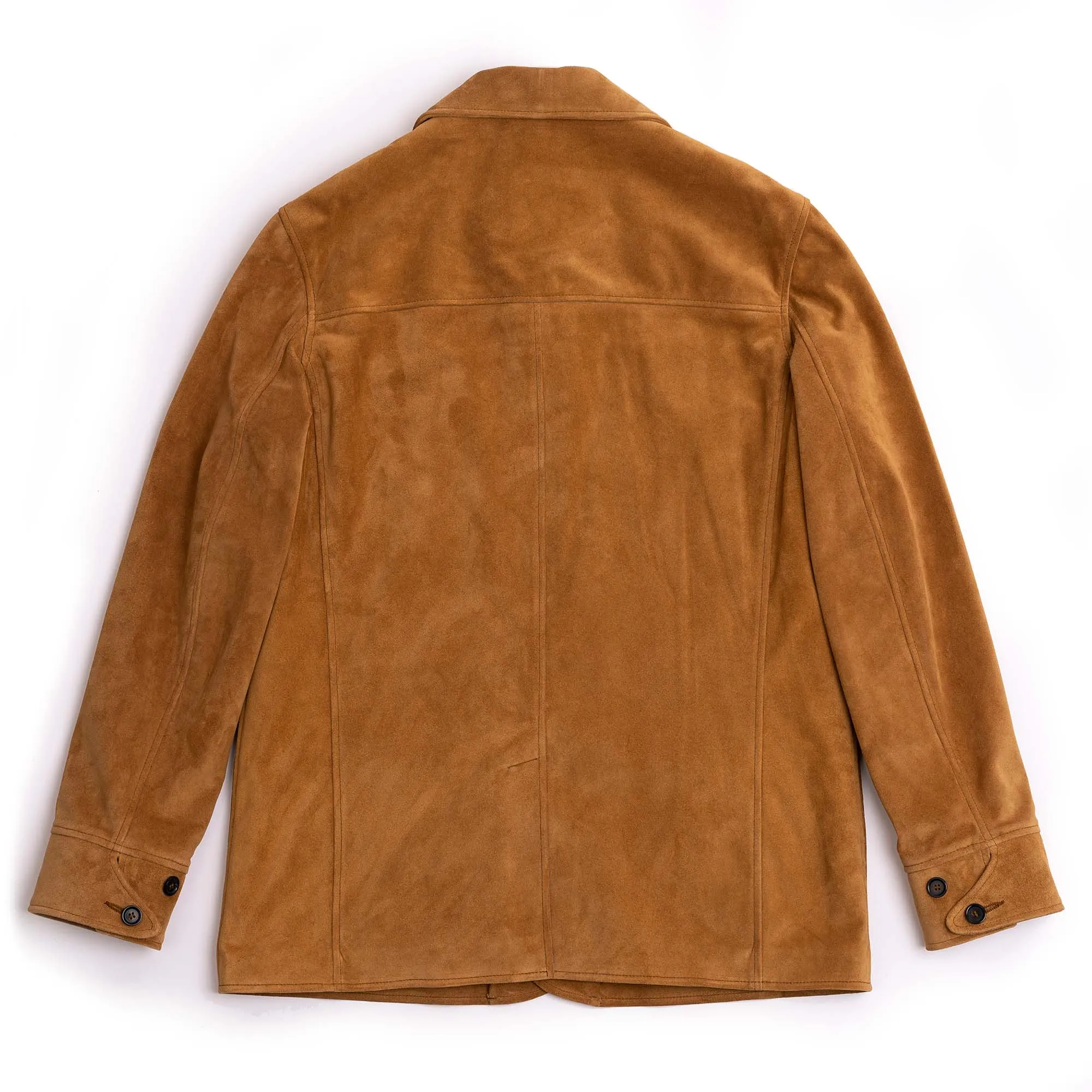 “Enzo” Sabbia Suede Car Coat - Shangri-la Heritage