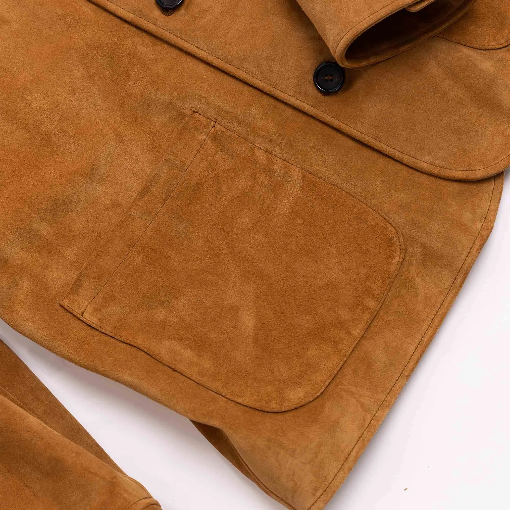 “Enzo” Sabbia Suede Car Coat - Shangri-la Heritage