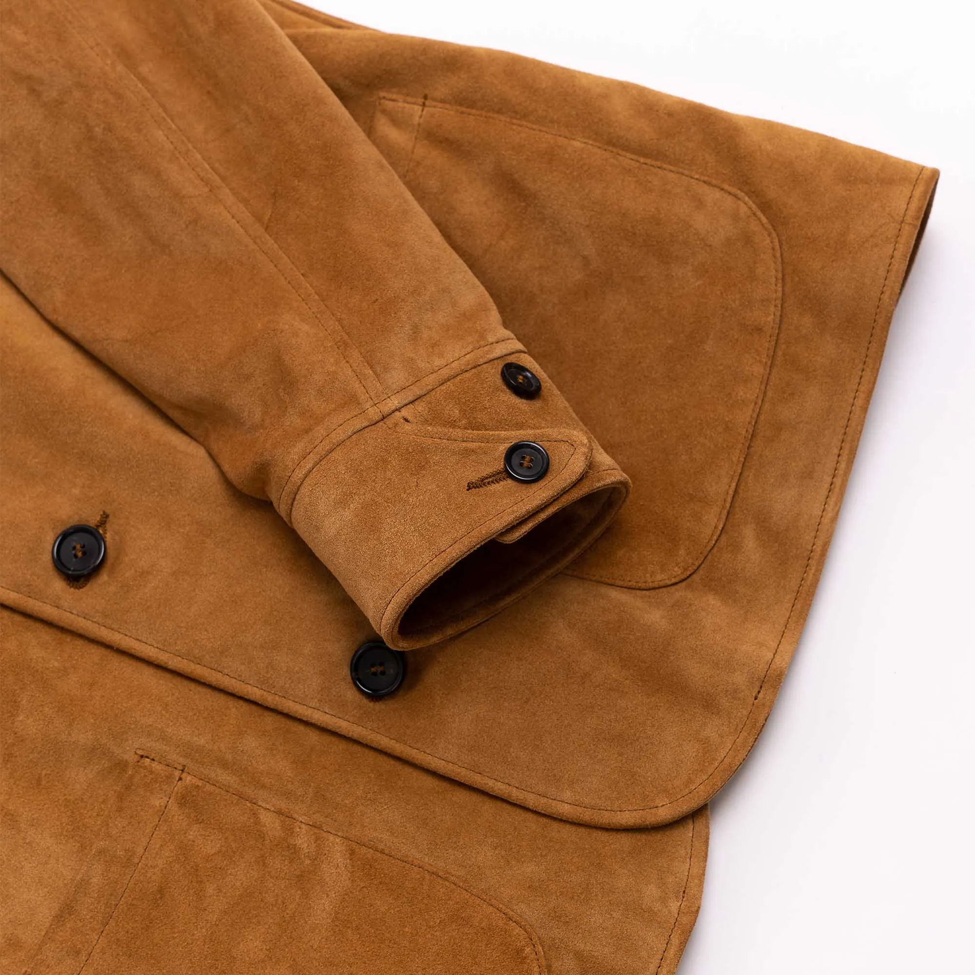 “Enzo” Sabbia Suede Car Coat - Shangri-la Heritage