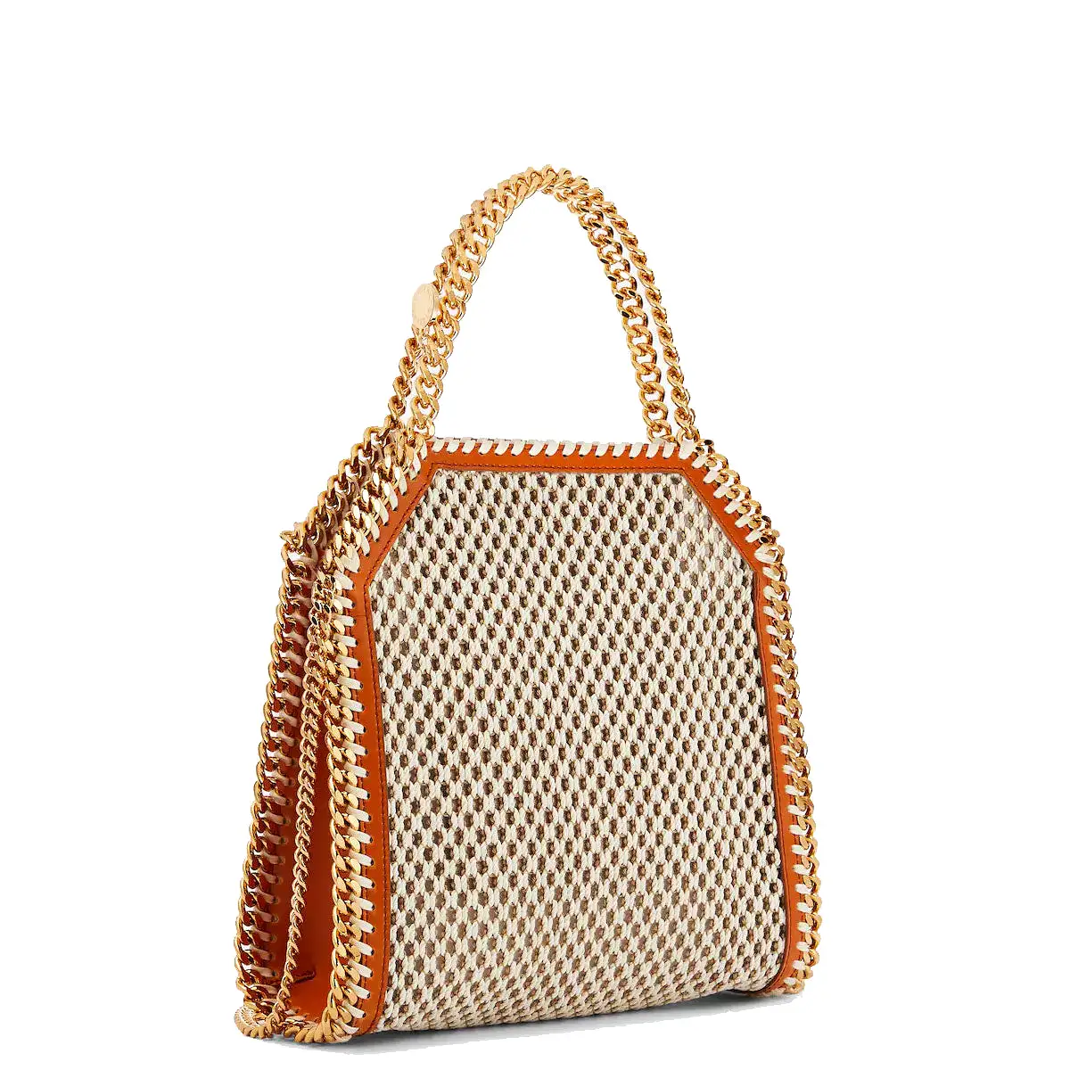 Falabella Mini Tote Rope Mesh, Ivory/Beige