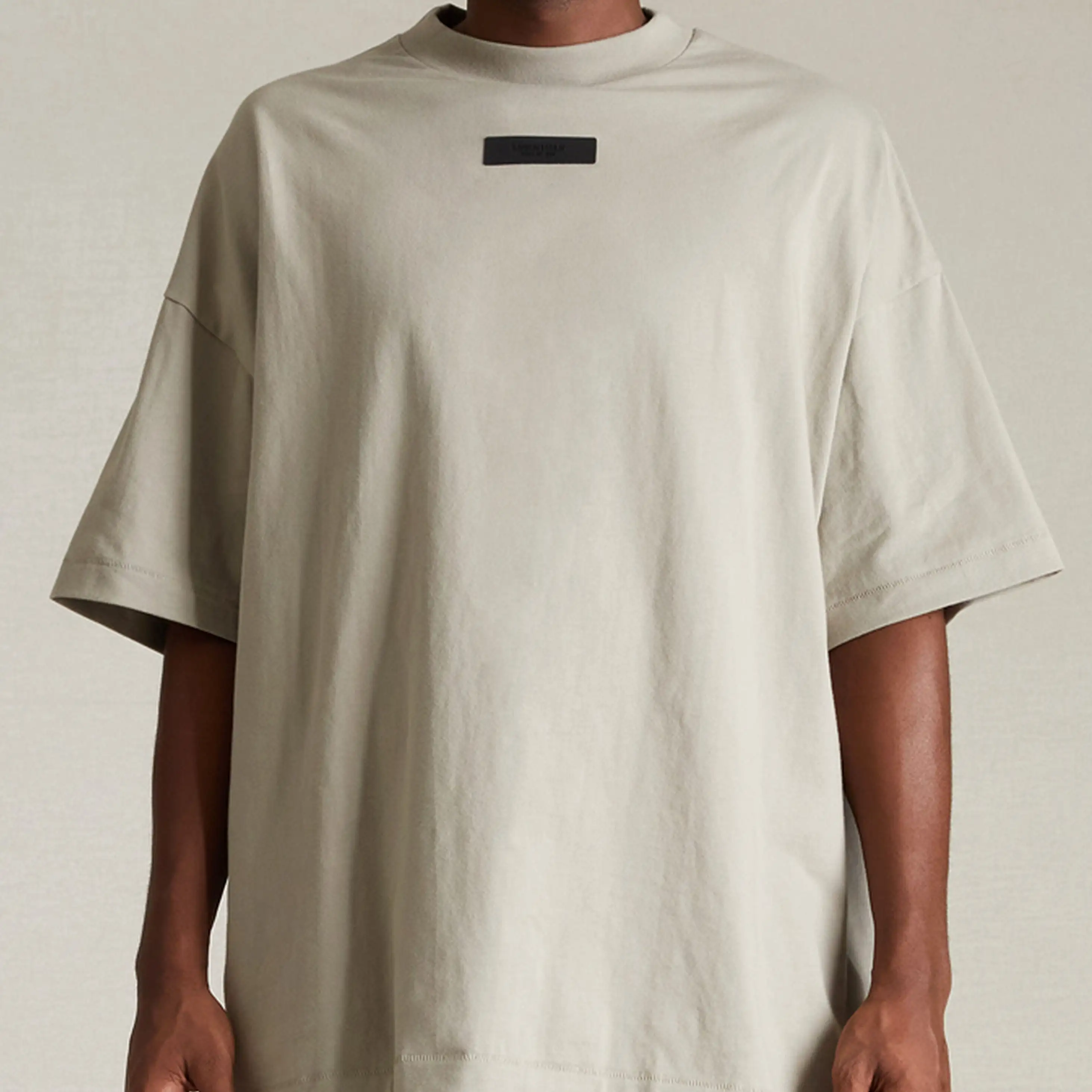 Fear of God Essentials Applique Box Logo Drop Shoulder Tee Seal (Oversized)