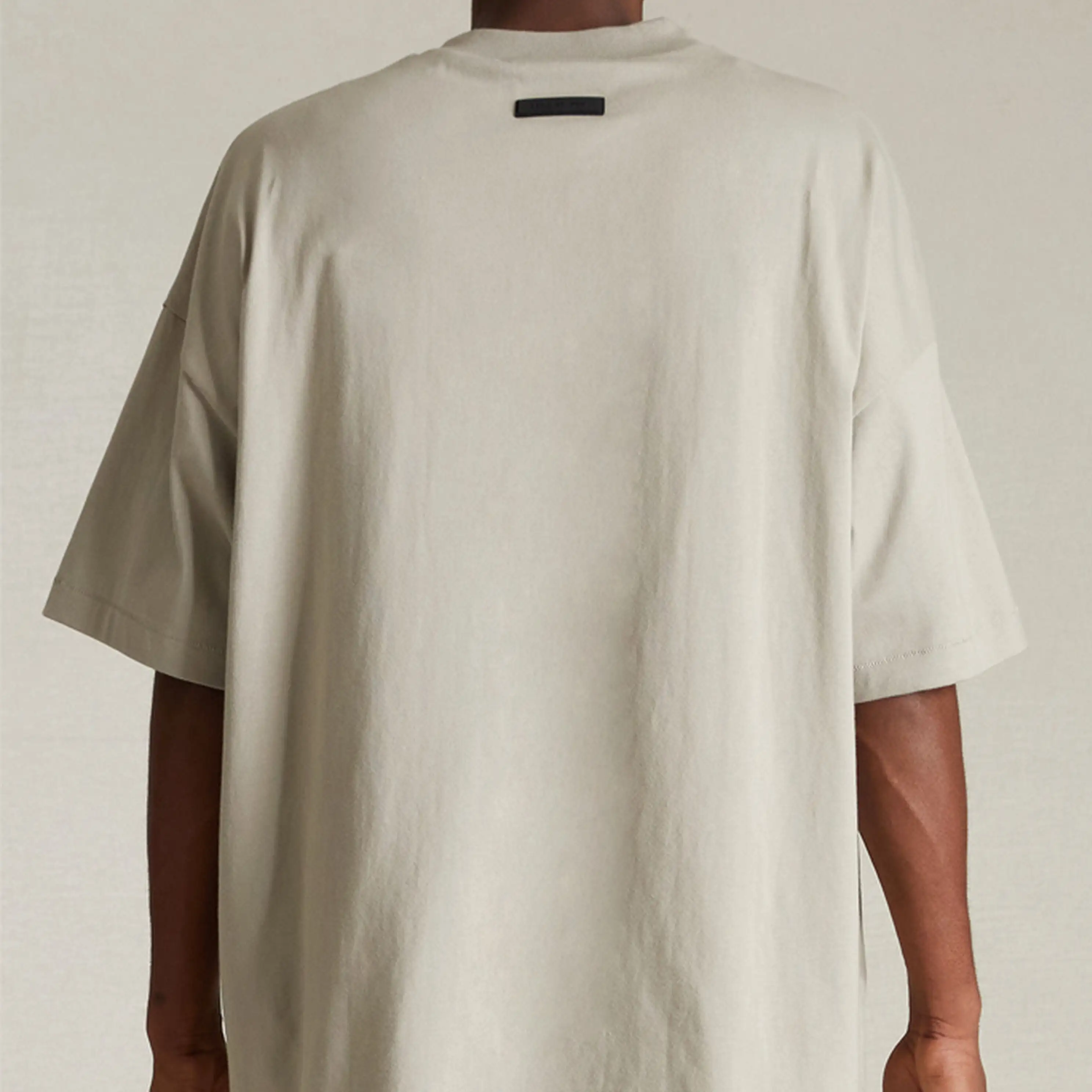 Fear of God Essentials Applique Box Logo Drop Shoulder Tee Seal (Oversized)